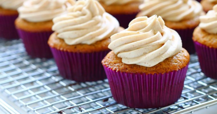 Brown Butter & Brown Sugar Cupcakes with Cookie Butter Frosting