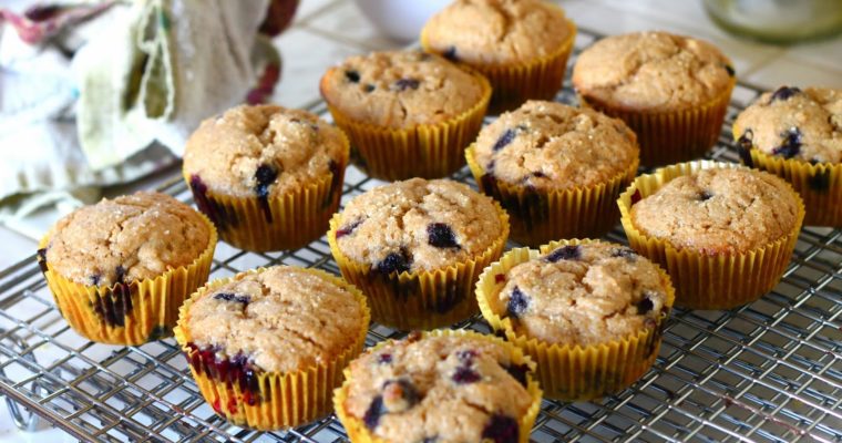 Blueberry & Lemon Brown Sugar Muffins